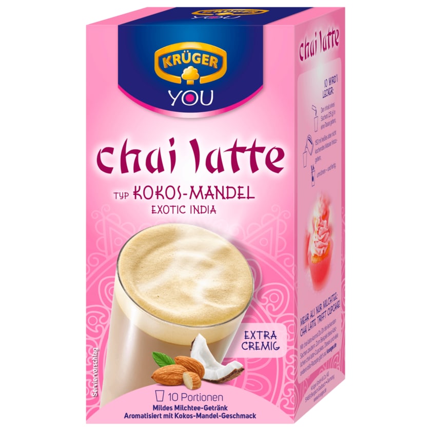 Krüger You Chai Latte Typ Kokos-Mandel Exotic India 250g